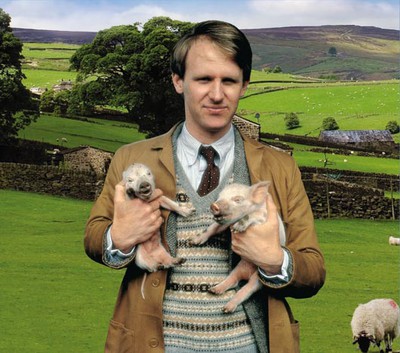 Peter Davison as Tristan Farnon in 'All Creatures Great and Small'.