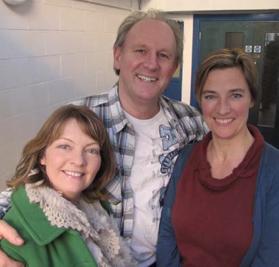 sarah sutton, peter davison and francesca hunt